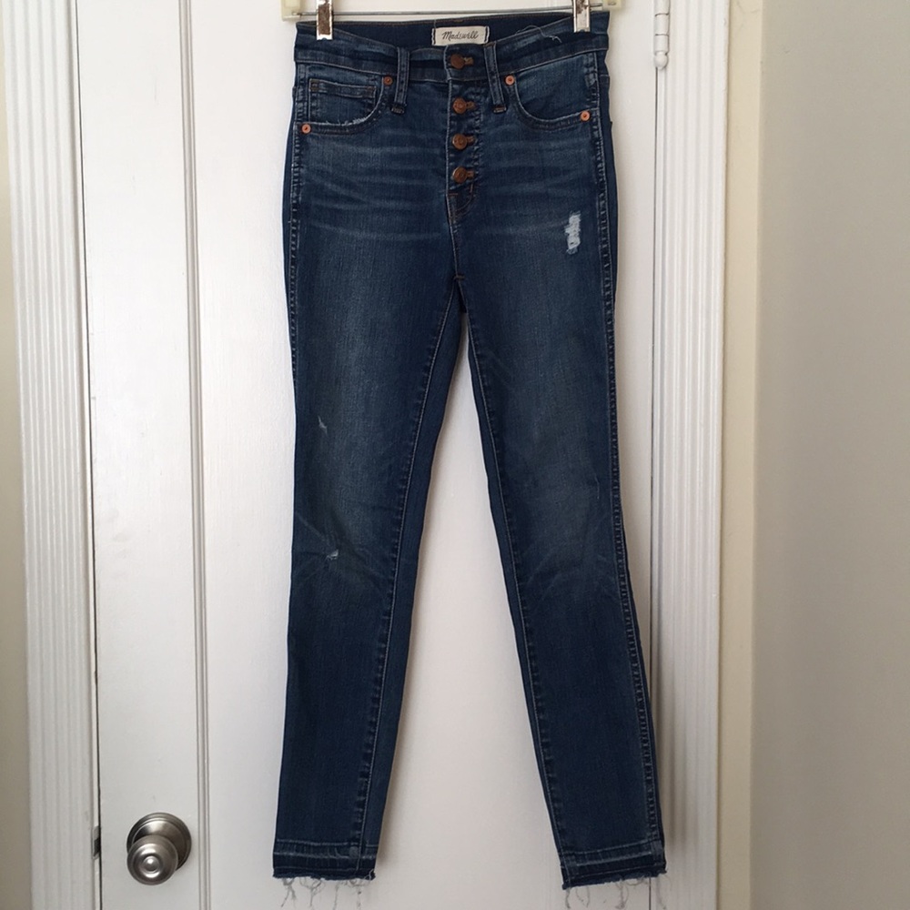 Madewell 10” high rise skinny jeans in size 24